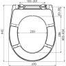 Сидение ALCAPLAST A604 FLOWER для унитаза Softclose
